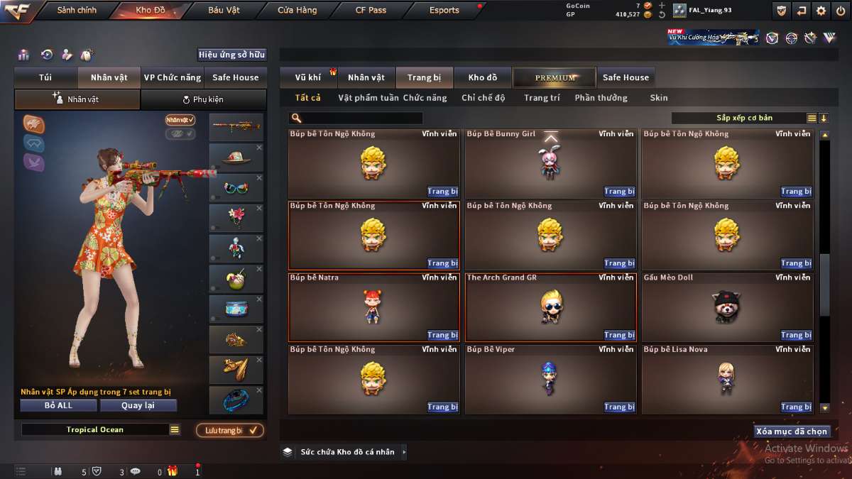 shop acc cf uy tin gia re